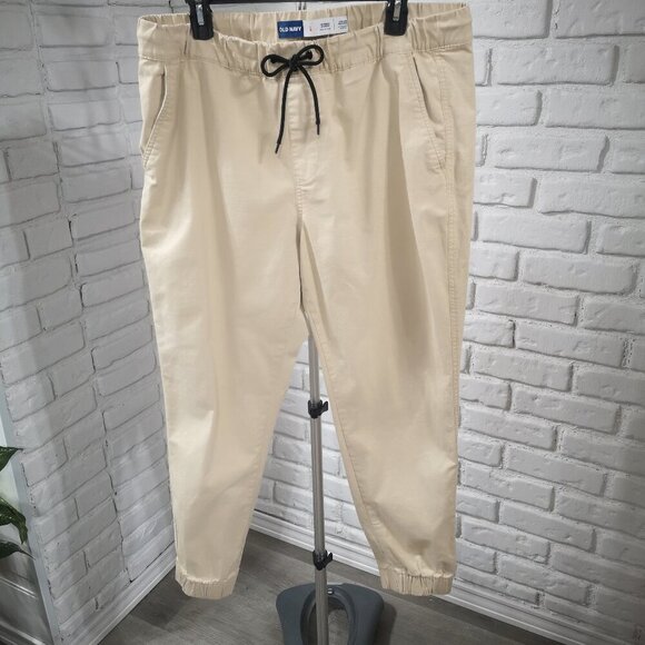 2 / $30.00 - Old Navy Built-in-Flex Men's Size Large Cream Color Modern Joggers - Picture 1 of 15